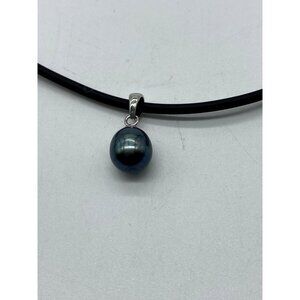 SALE SPLENDID PEARLS Rhodium Plated Silver 7-8mm Freshwater Pearl Choker Necklac